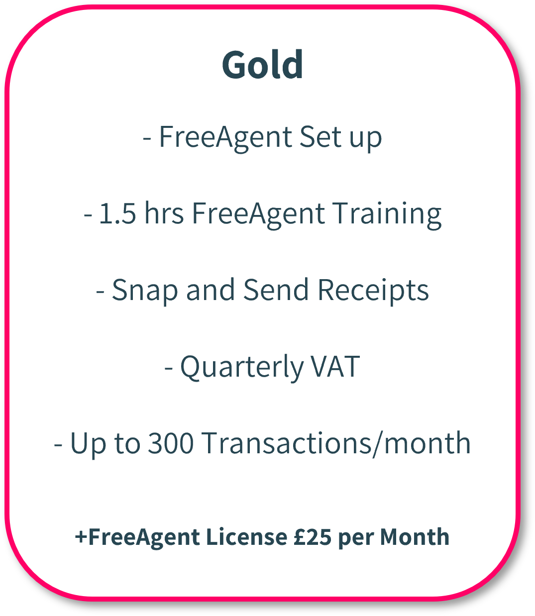 Bookkeeping Gold (per month)